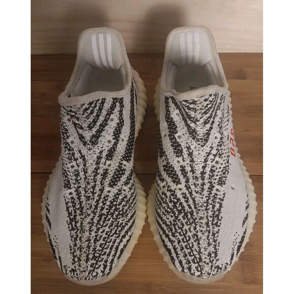 adidas Yeezy Boost 350 V2 Zebra CP9654 Men\'s Low Top Sneakers White Black SIZE 7 main image 8